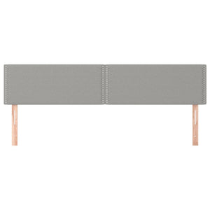 Huvudgavlar 2 st ljusgrå 100x5x78/88 cm tyg