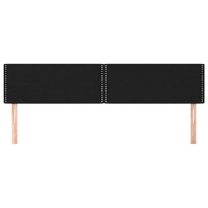 Huvudgavlar 2 st svart 100 x 5 x 78/88 cm tyg