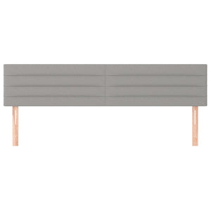 Huvudgavlar 2 st ljusgrå 90x5x78/88 cm tyg