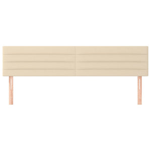 Huvudgavlar 2 st gräddvit 90x5x78/88 cm tyg