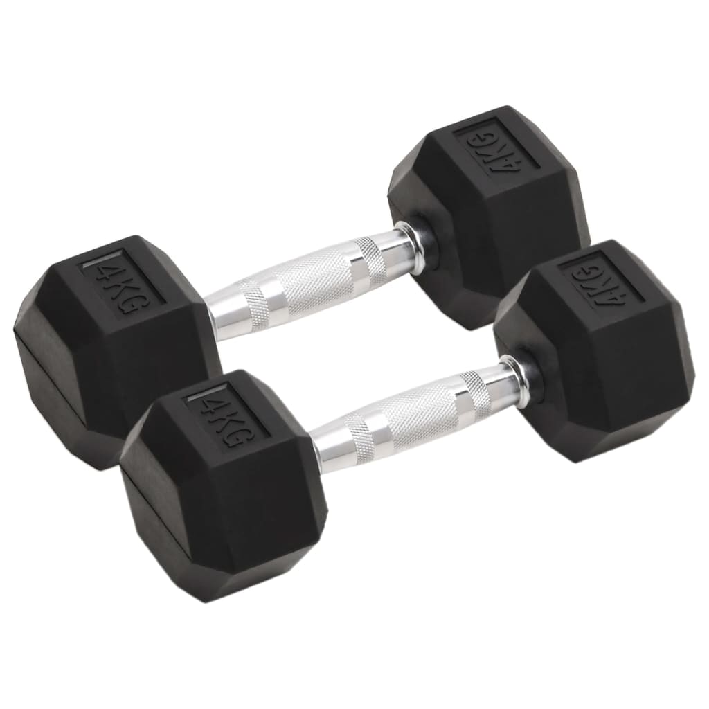 Hantlar 2 st 4 kg totalt gjutjärn
