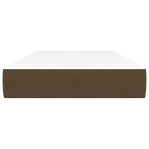 Pocketresårmadrass mörkbrun 80x200x20 cm tyg