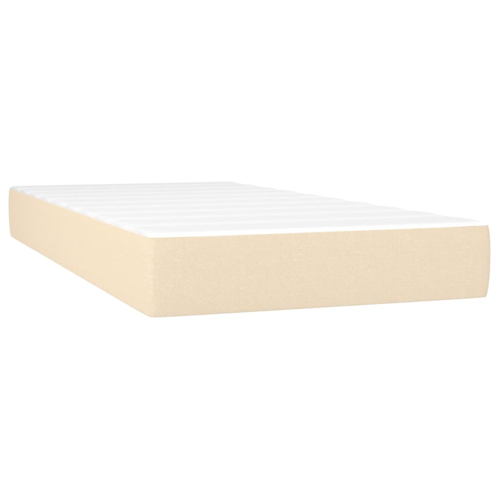 Pocketresårmadrass medium gräddvit 80x200x20 cm tyg
