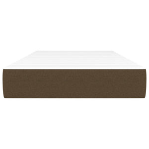 Pocketresårmadrass mörkbrun 90x200x20 cm tyg