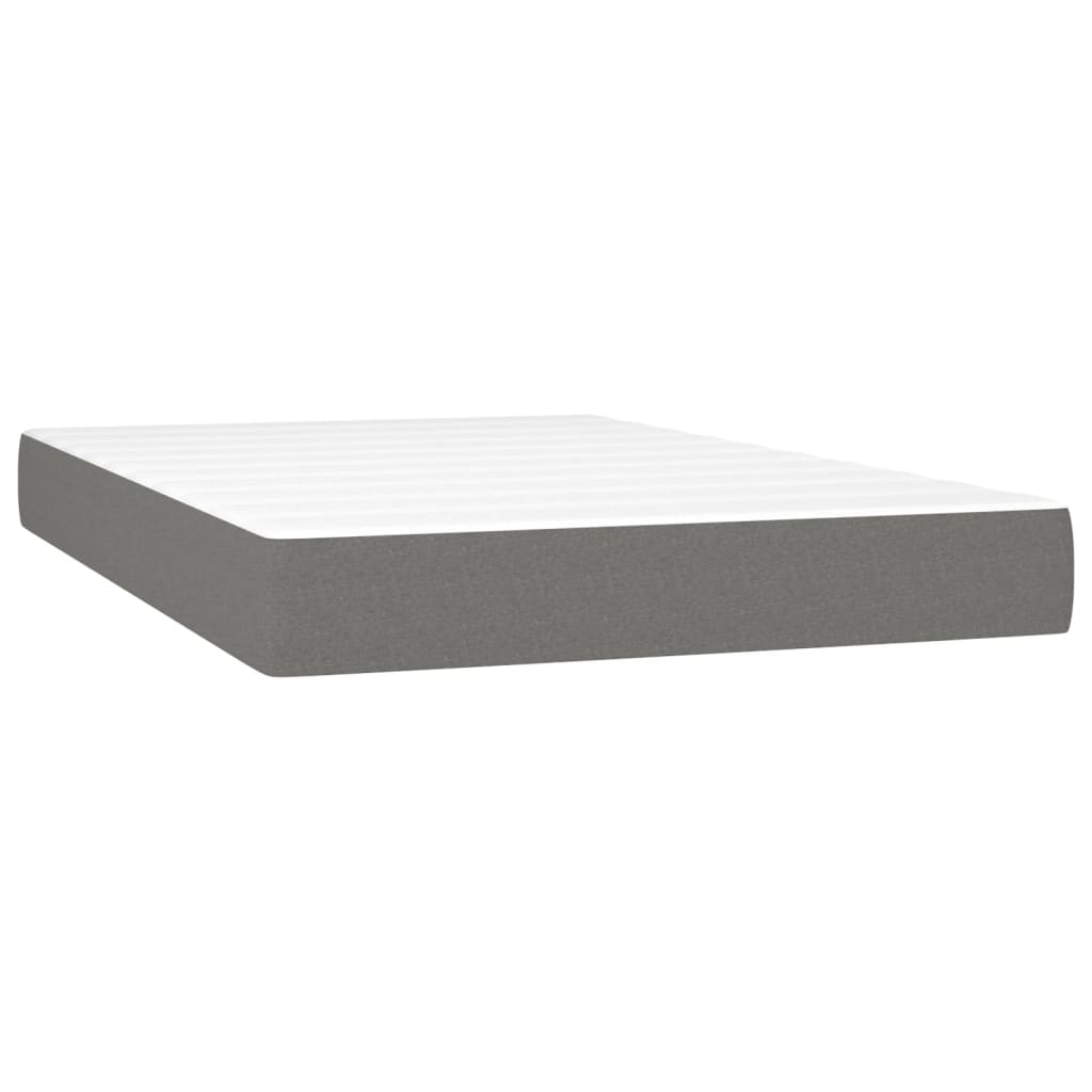 Pocketresårmadrass medium mörkgrå 120x200x20 cm tyg