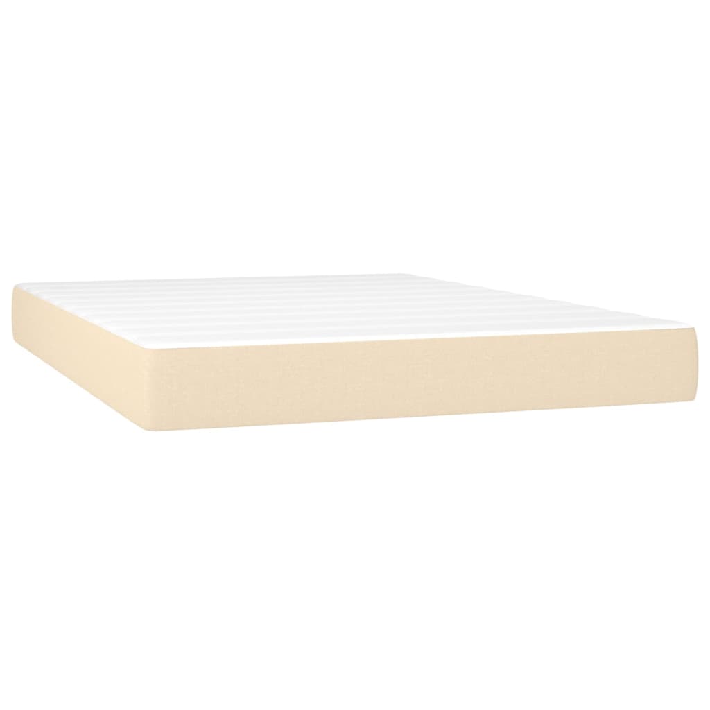 Pocketresårmadrass medium gräddvit 140x190x20 cm tyg