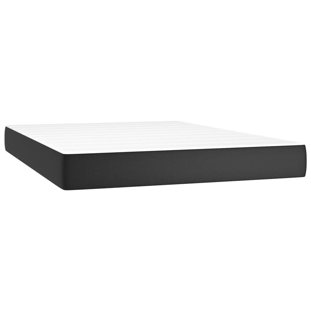 Pocketresårmadrass medium svart 140x200x20 cm konstläder