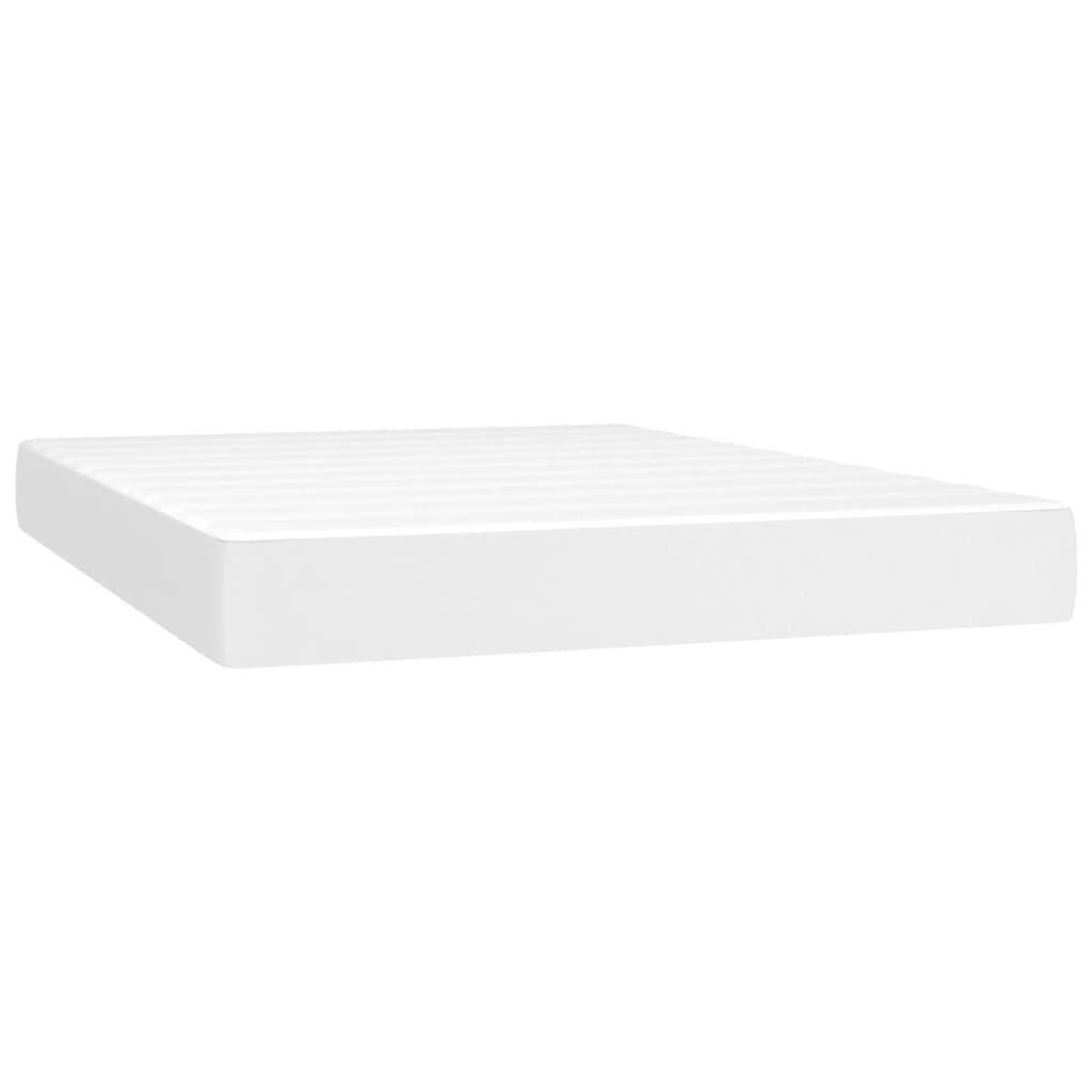 Pocketresårmadrass medium vit 140x200x20 cm konstläder