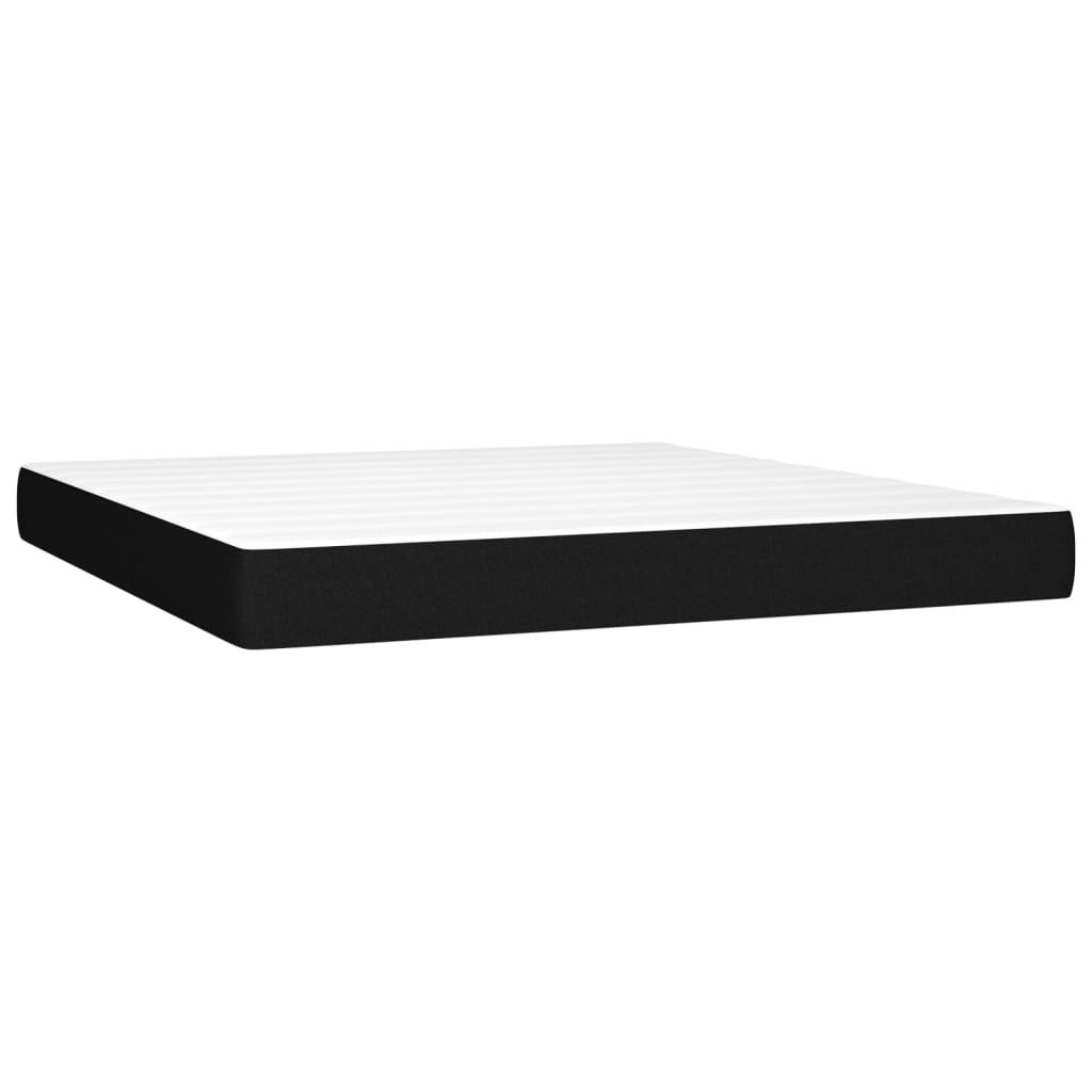 Pocketresårmadrass medium svart 160x200x20 cm tyg