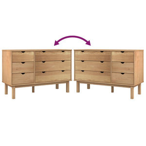 Byrå OTTA 111x43x73,5 cm massiv furu