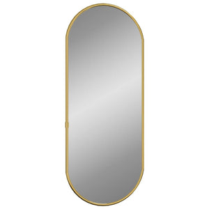 Väggspegel guld 60x25 cm oval