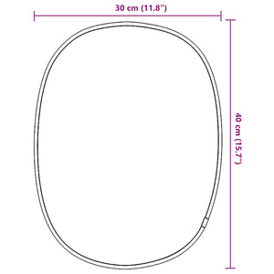 Väggspegel guld 40x30 cm