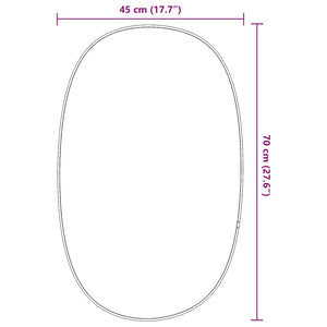 Väggspegel guld 70x45 cm