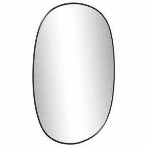 Väggspegel svart 60x40 cm