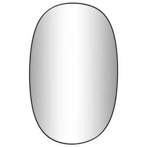 Väggspegel svart 80x50 cm