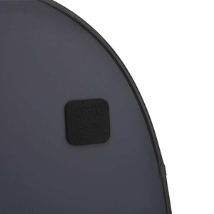 Väggspegel svart 80x50 cm