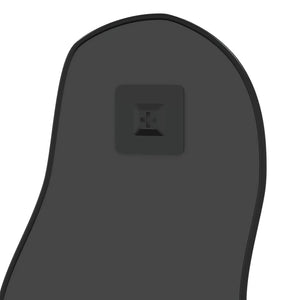 Väggspegel svart 60x25 cm