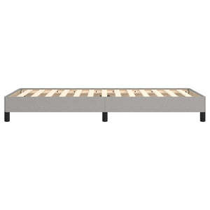 Sängram utan madrass ljusgrå 80x200 cm tyg