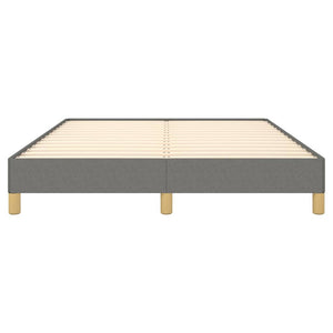 Sängram utan madrass mörkgrå 160x200 cm tyg