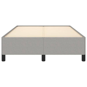 Sängram utan madrass ljusgrå 120x200 cm tyg