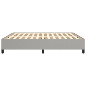 Sängram utan madrass ljusgrå 180x200 cm tyg