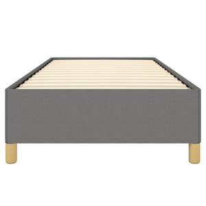 Sängram utan madrass mörkgrå 90x200 cm tyg