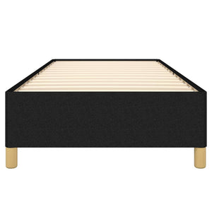 Sängram utan madrass svart 100x200 cm tyg