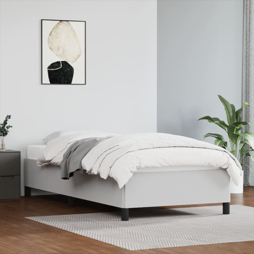 Sängram vit 80x200 cm konstläder