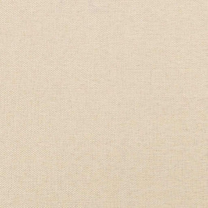 Sängram med huvudgavel utan madrass gräddvit 90x200 cm tyg