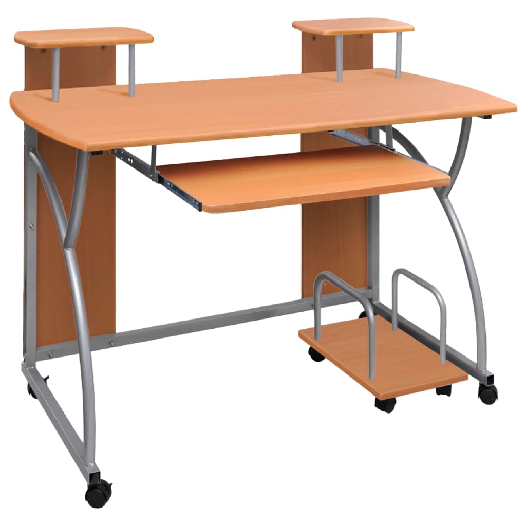 Datorbord brun 110x52x88,5 cm konstruerat trä