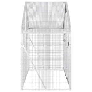 Fågelvoljär silver 179x100x185 cm aluminium