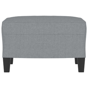 Fotpall Ljusgrå 60x50x41 cm tyg