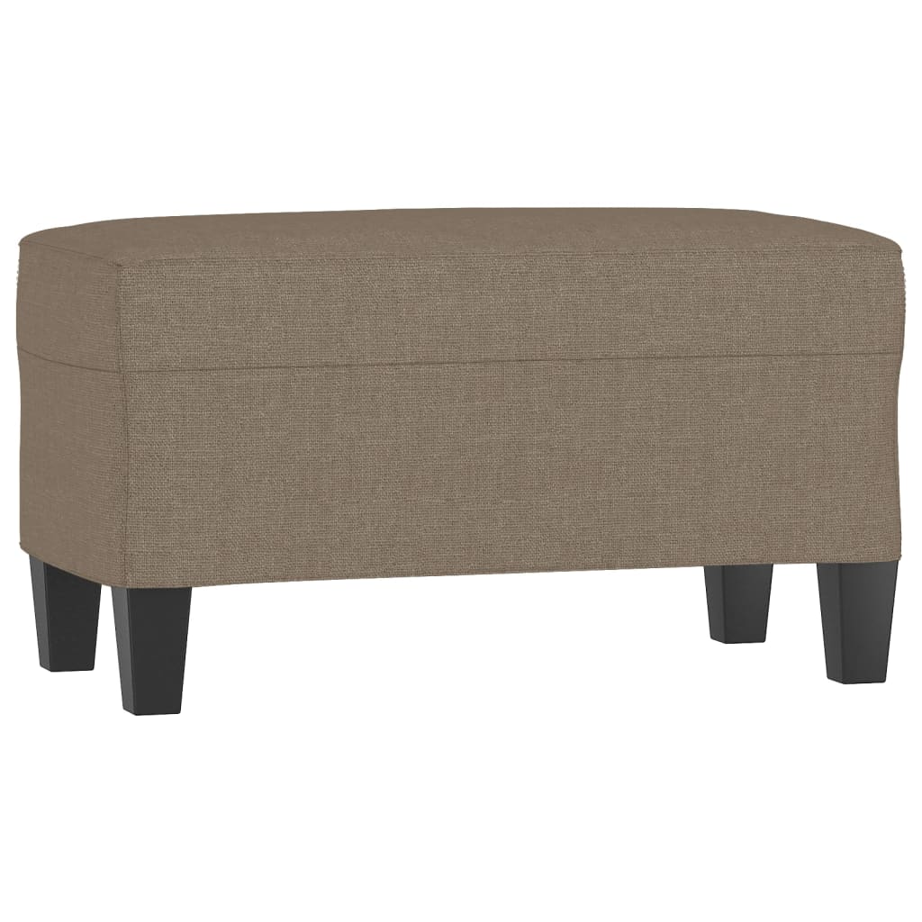 Bänk taupe 70x35x41 cm tyg