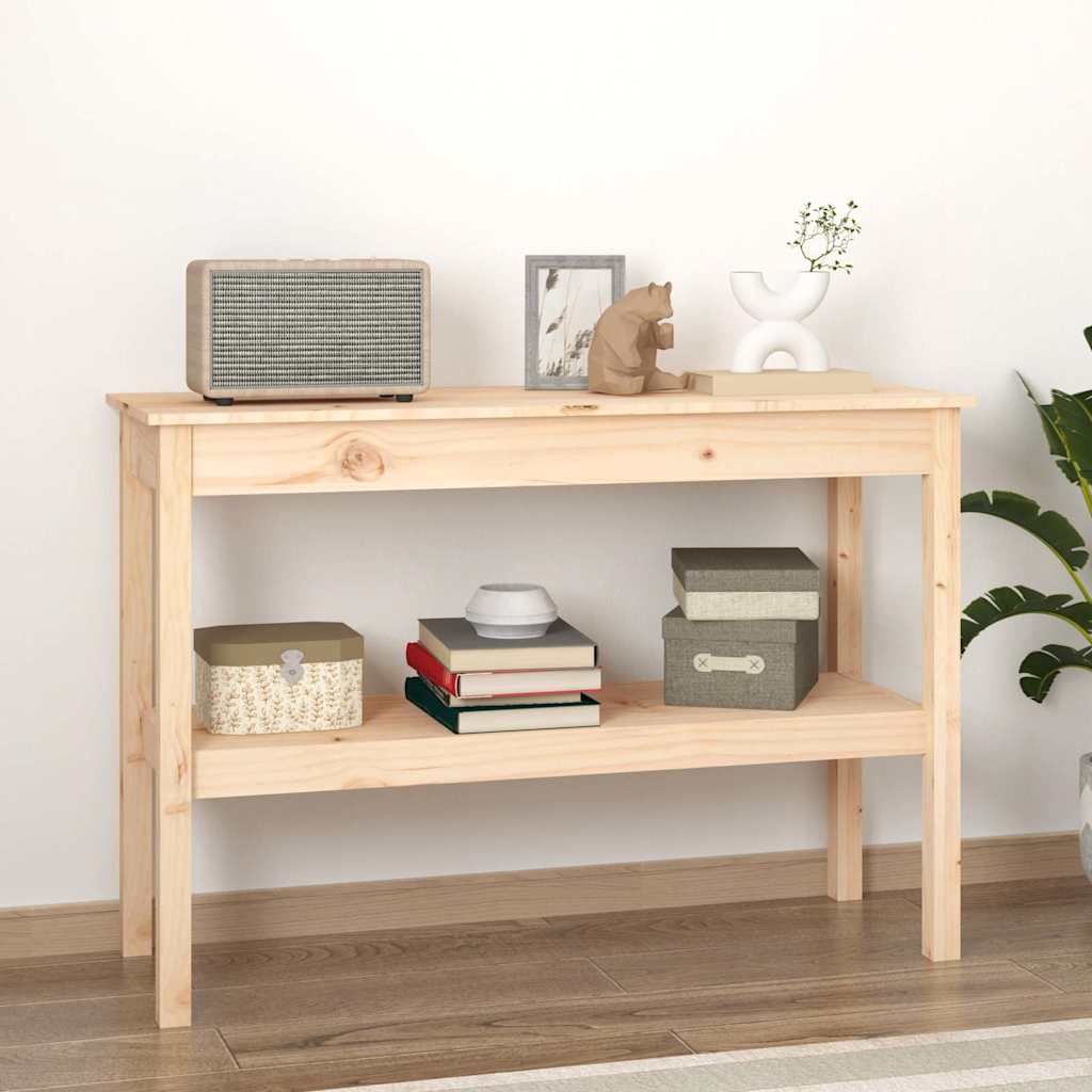 Konsolbord 110x40x75 cm massiv furu