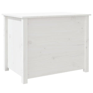 Soffbord vit 71x49x55 cm massiv furu