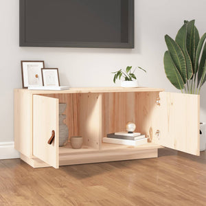 Tv-bänk 80x34x40 cm massiv furu