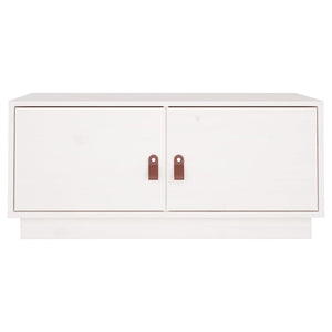 Soffbord vit 80x50x35 cm massiv furu