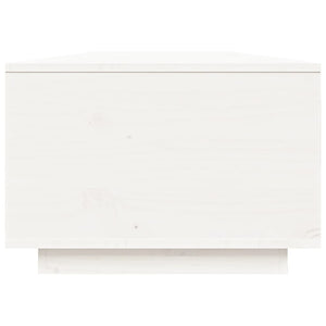 Soffbord vit 80x50x35,5 cm massiv furu
