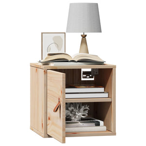 Väggskåp 31,5x30x30 cm massivt trä furu