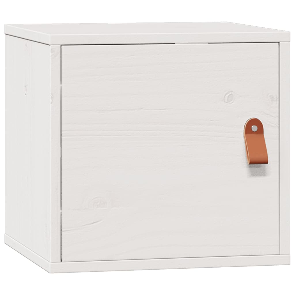Väggskåp vit 31,5x30x30 cm massiv furu