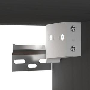 Väggskåp 2 st grå 31,5x30x30 cm massiv furu