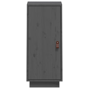 Skåp grå 34x40x75 cm massiv furu