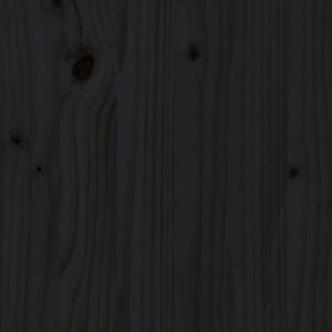 Växtställ Svart 104,5x25x109,5 cm massiv furu