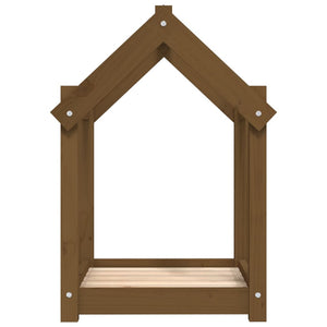 Hundbädd honungsbrun 61x50x70 massiv furu