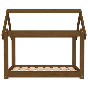 Hundbädd honungsbrun 81x60x70 massiv furu