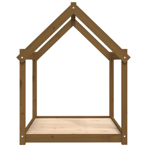 Hundbädd honungsbrun 111x80x100 massiv furu