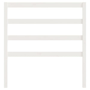 Sänggavel Vit 95x4x100 cm massiv furu