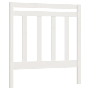 Sänggavel Vit 95x4x100 cm massiv furu