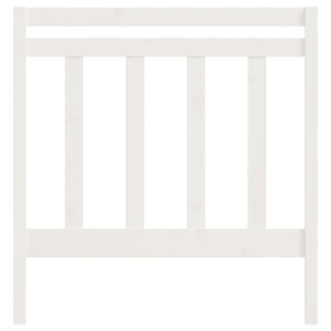 Sänggavel Vit 95x4x100 cm massiv furu