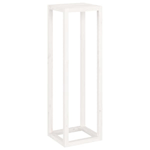 Växtställ 3 delar Vit massiv furu